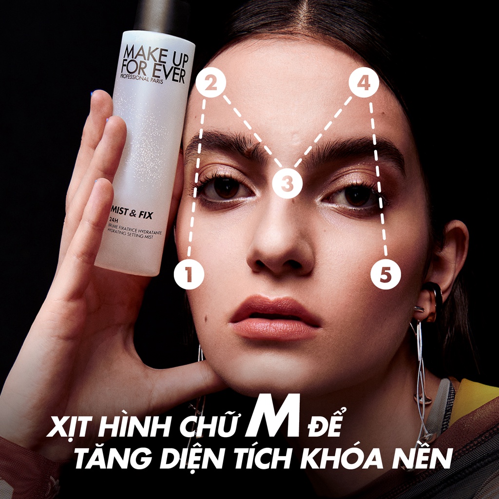 Xịt Khóa Trang Điểm Cấp Ẩm Lâu Trôi Mist & Fix 30ml - MAKE UP FOR EVER