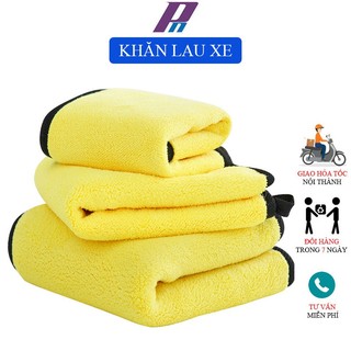 (P31) Khăn Lau Xe Ô Tô Lau Kính Lau Tay Lau Bếp 2 Lớp Cao Cấp Siêu Sạch Siêu Thấm Hút