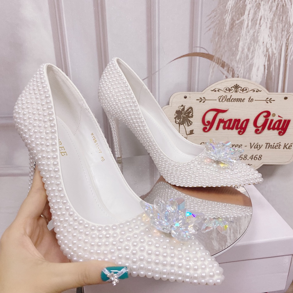 Giày thiết kế full ngọc hoa đá 9511