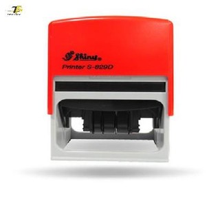 Khắc dấu nội dung có ngày tháng năm Shiny S-829D 75 x 38mm