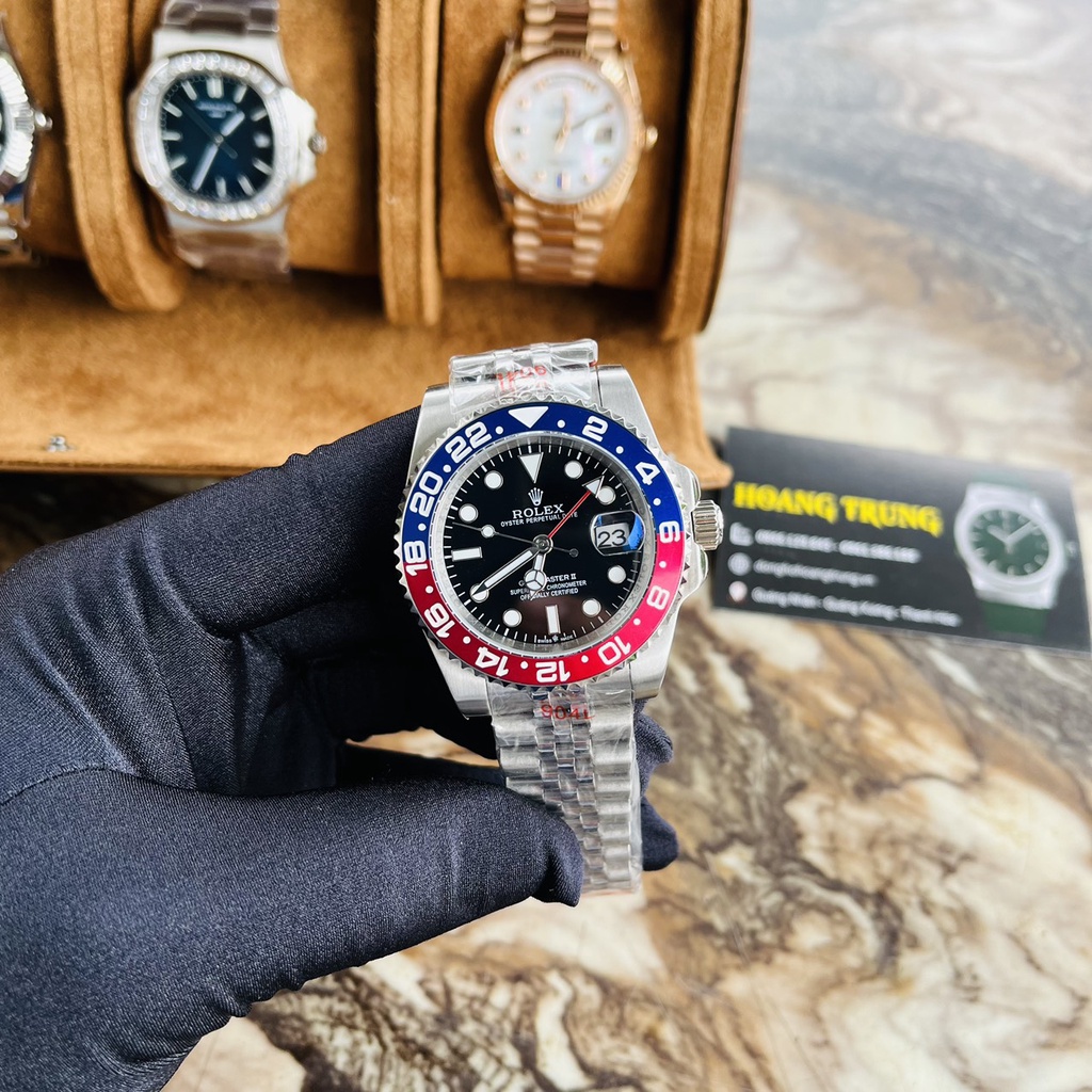 Đồng Hồ Nam R0LEX Pepsi và Batman Máy Cơ Automatic cao cấp