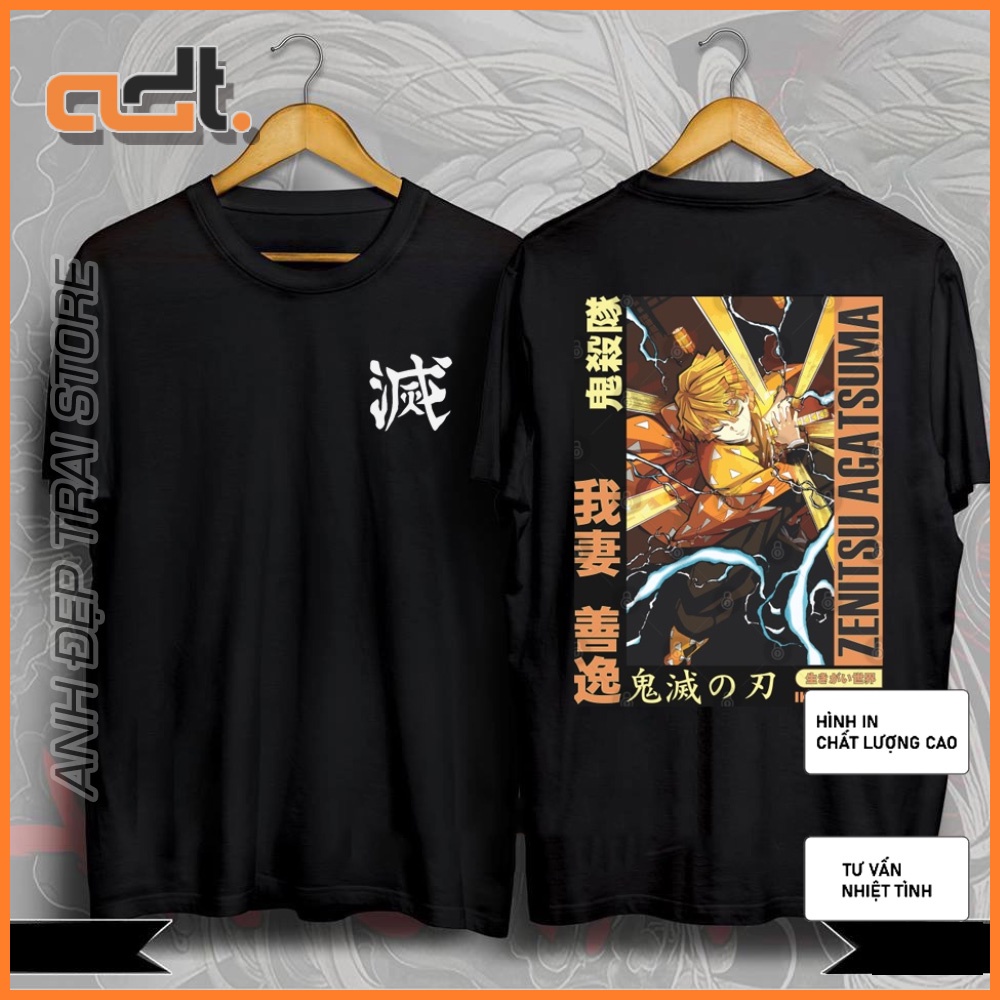 Áo thun Demon Slayer Kimetsu No Yaiba  zenitsu tanjiro kamado cực chất giá rẻ