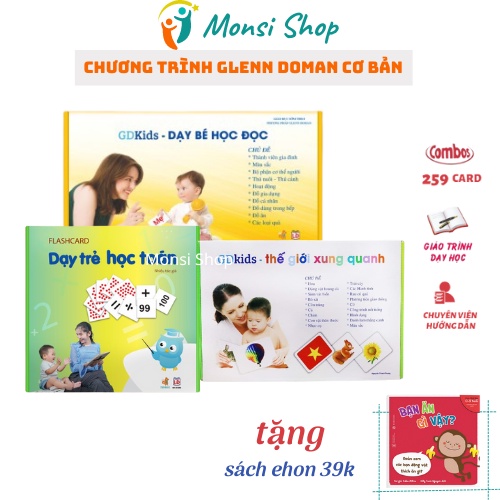 Flashcard- Bộ Thẻ Học Thông Minh Glenn Doman Chương Trình Cơ Bản (tặng ehon)