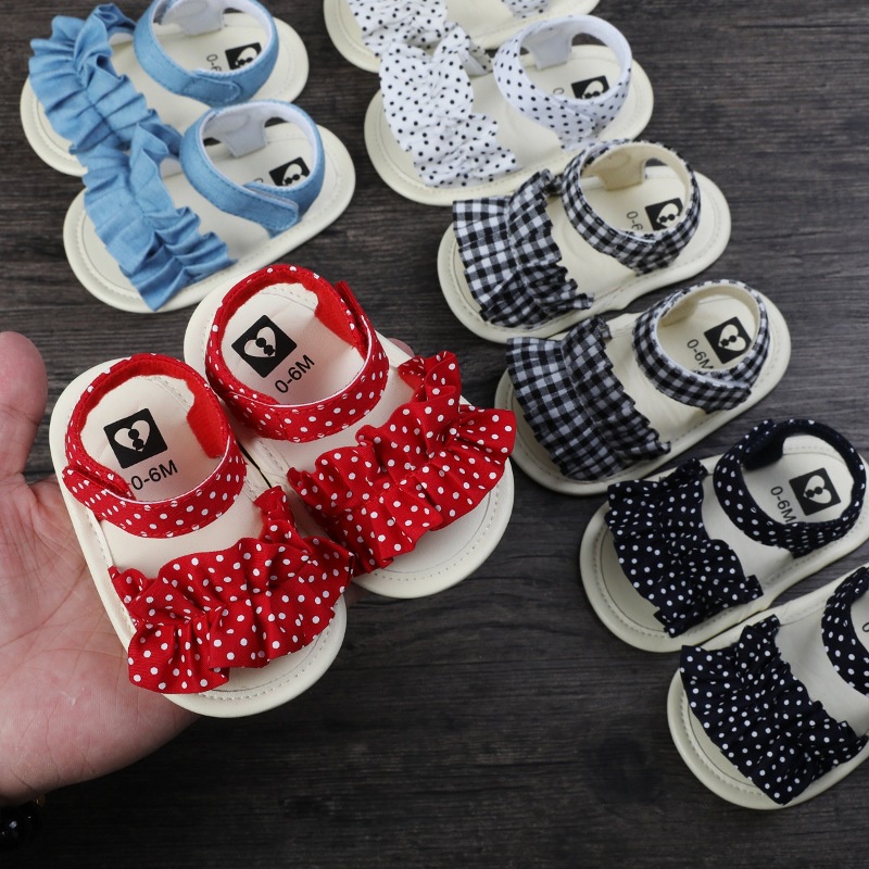 Dép sandal tập đi cho bé gái nhiều màu xinh xắn cho bé từ 0-18 tháng