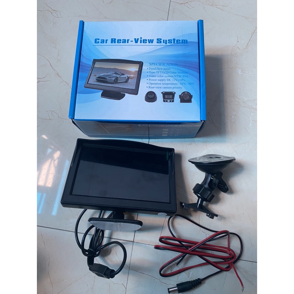 MÀN HÌNH TAPLO ÔTÔ HIỂN THỊ CAMERA LÙI, CAMERA LỀ, KÍCH THƯỚC 5 INCH