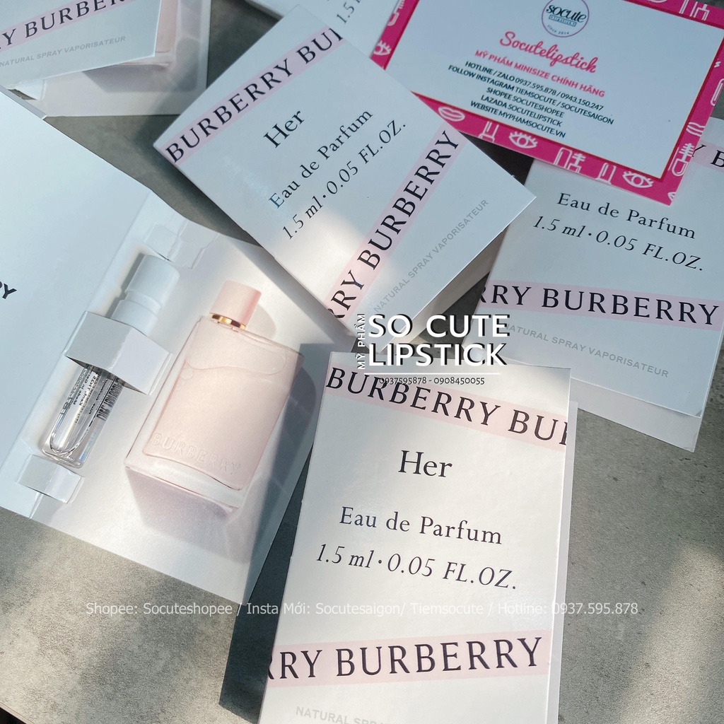 Vial Sample Nước Hoa Nữ Burberry Her Eau de Parfum