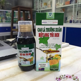 Siro ho cao lá thường xuân tỏi đen mật ong chanh đào 100ml