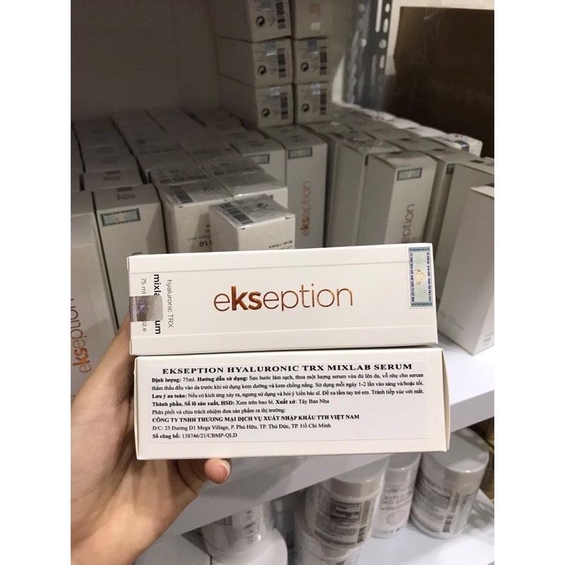 HÀNG NHẬP KHẨU - Ekseption Hyaluronic TRX Mixlab Serum HA + 3% Tranexamic Acid Eskeption mờ thâm nám, trắng sáng da 75ml