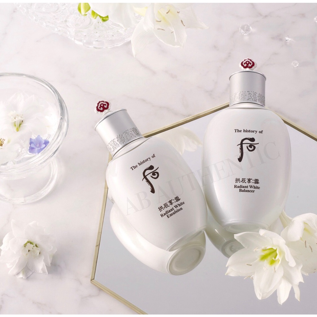 Combo 5 chai nước hoa hồng whoo trắng Radiant White 5ml- AB AUTHENTIC