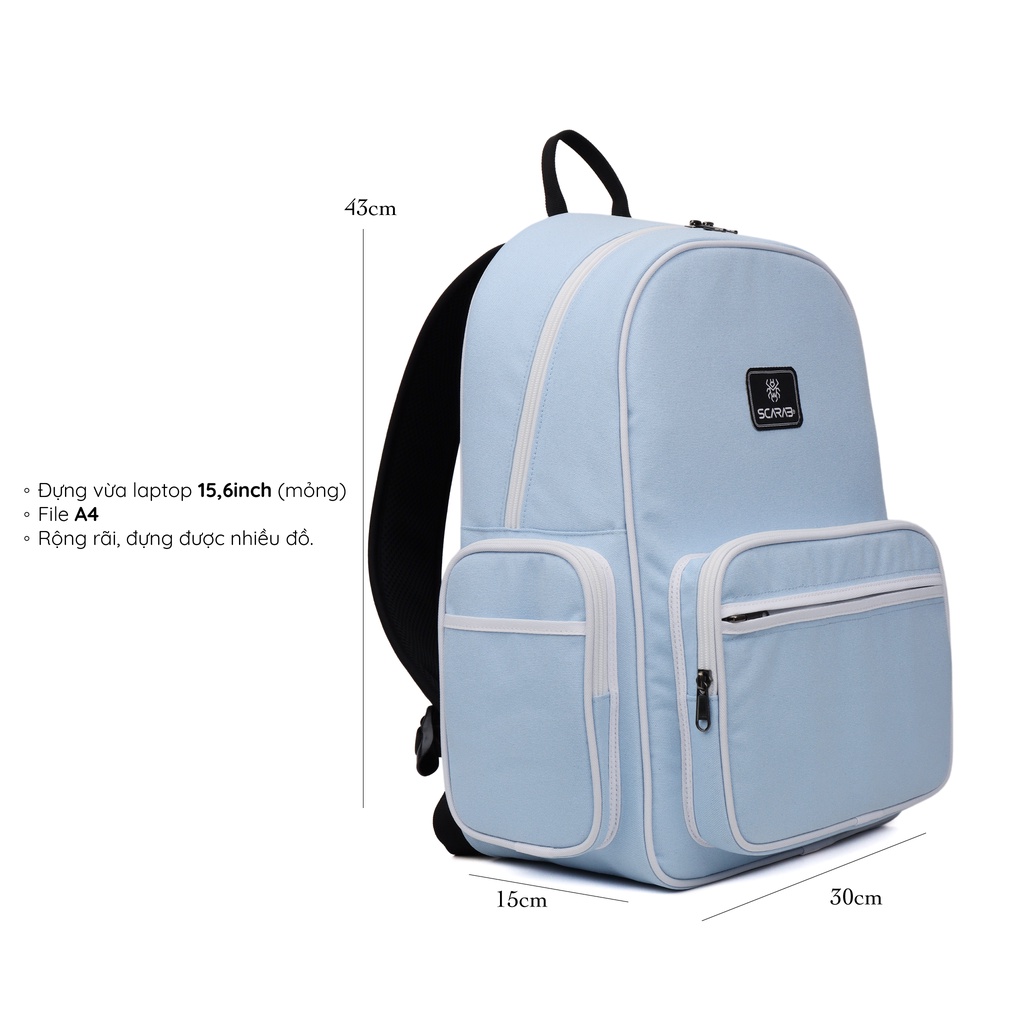 Scarab Estate Backpack Unisex - Balo Thời Trang, Đựng Vừa Laptop 15,6inch(mỏng)