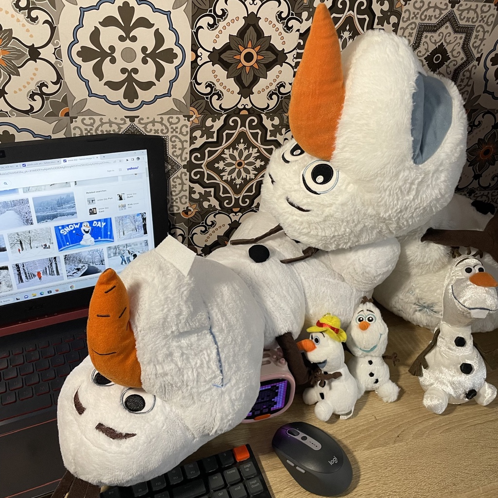 Gấu bông người tuyết Olaf lông xù bông tuyết