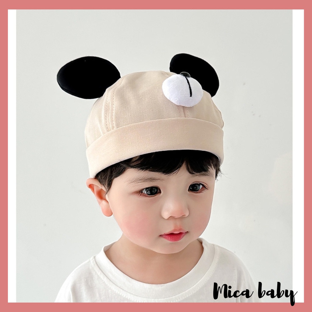 Mũ bucket trẻ em kiểu dáng chụp đầu hình tai chuột Mickey đáng yêu cho bé MH237 Mica baby
