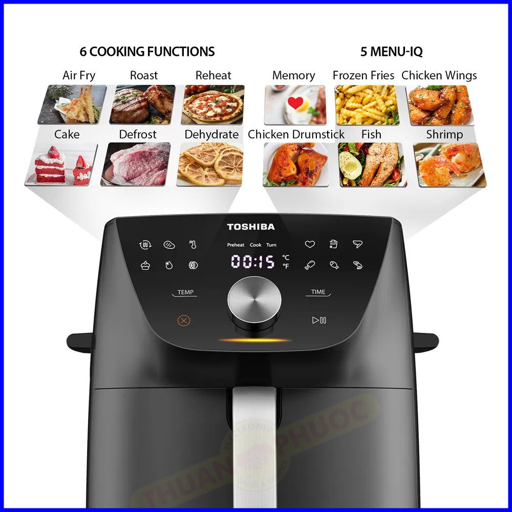 Nồi Chiên Không Dầu 𝐓𝐨𝐬𝐡𝐢𝐛𝐚 𝐀𝐅-𝟕𝟒𝐂𝐒𝟏𝐒𝐑𝐕𝐍 - Hàng chính hãng - Bảo hành 12 tháng.