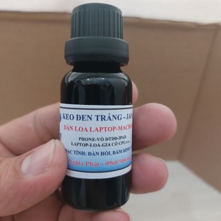 Keo đen chuyên dụng dán màng, gân loa, côn, nhện loa laptop, macbook chai nhỏ 20ml