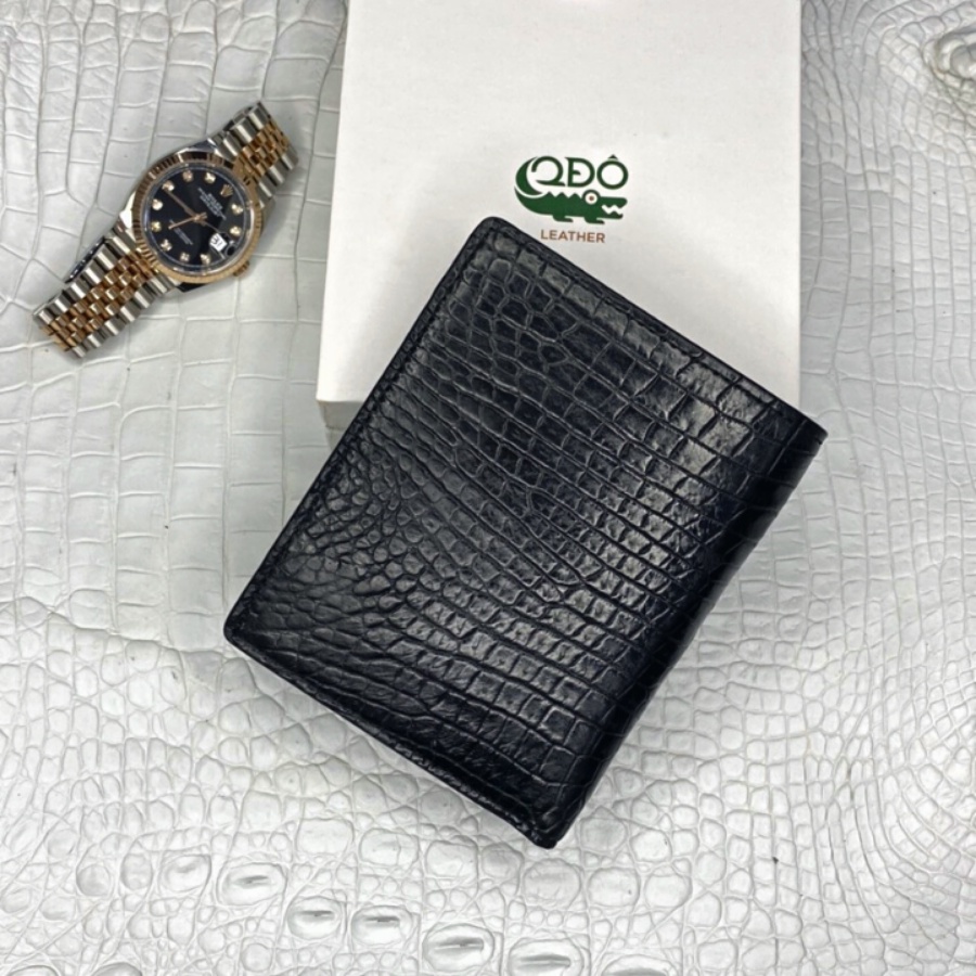 Ví Nam Dạng Đứng Da Cá Sấu Một Mặt 2DO LEATHER Da V20 Kích Thước  Quà Tặng Cho Người Thân, Sang Trọng, Chính