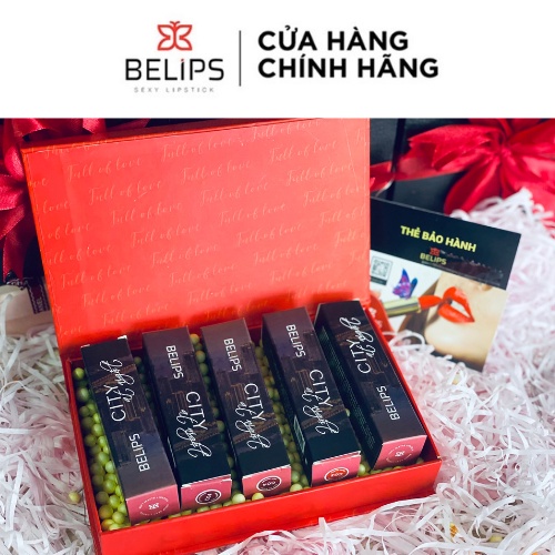 Son Kem Lì Mỏng Nhẹ Mềm Môi Belips Sexy Lipstick 100% thiên nhiên không chì, an toàn cho cả mẹ bầu