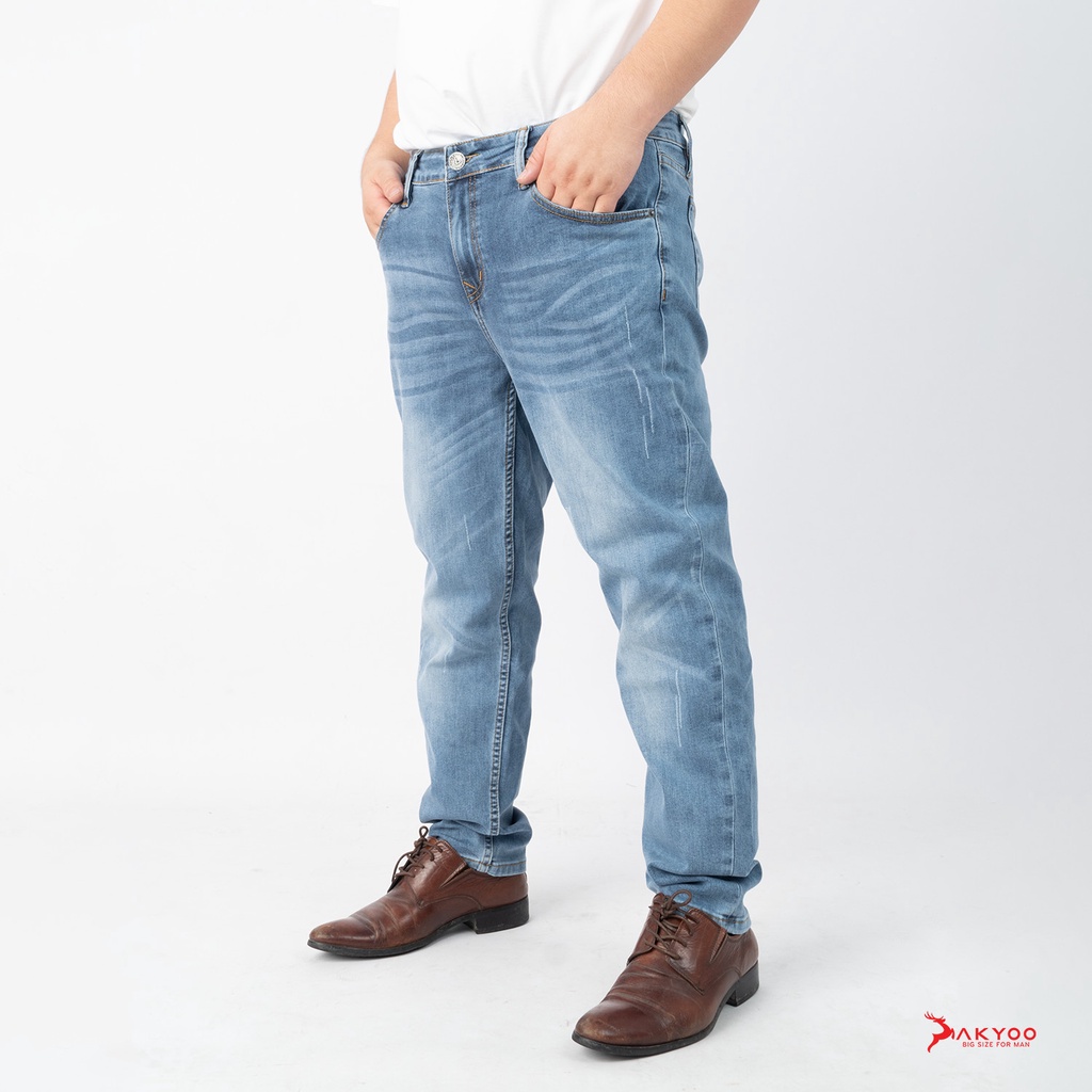 Quần Jean Nam Bigsize Size Đại Từ 80kg-140kg,Jean Nam Co Giãn,Form Slim Fit ; QJ A5