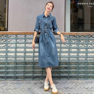 Đầm jean nữ cao cấp mềm mại kiểu dáng năng động QCNP3597