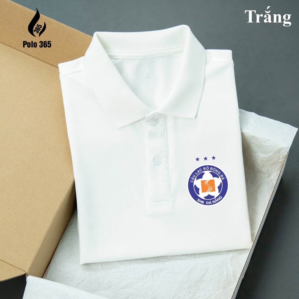 Áo thun polo câu lạc bộ SHB Đà Nẵng , Áo Polo CLB V-League - chất liệu cá sấu poly