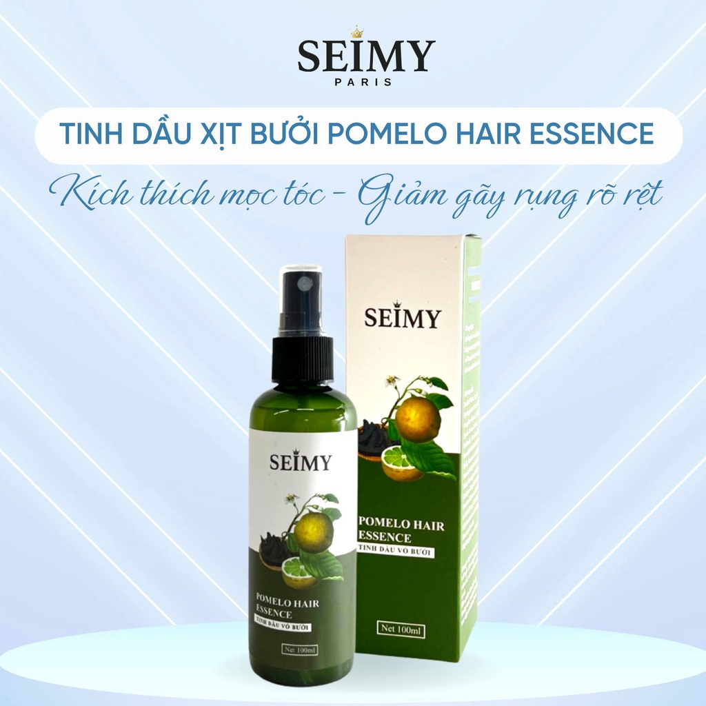 Tinh dầu bưởi Seimy - Pomelo Hair Essence 100ml giữ ẩm, tóc mọc nhanh và dài, mềm mượt