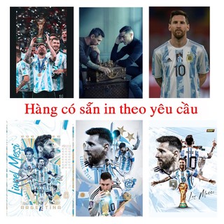 Poster tranh treo cầu thủ bóng đá Lionel Messi