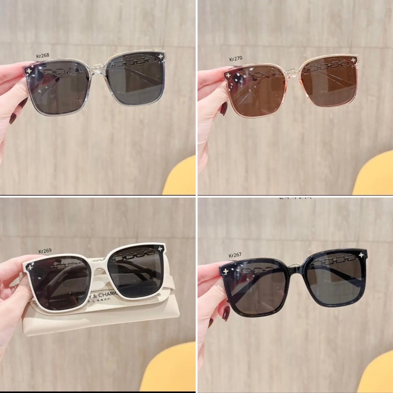 Kính mát Chống Nắng Và Tia UV Bảo Vệ Mắt Khi Lái Xe Thời Trang Hàn Quốc gọng xích - BỰ STORE - 1043