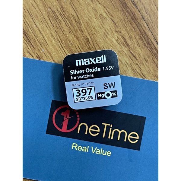 Viên pin đồng hồ Maxell 397 SR726SW Chính hãng Nhật Bản, pin 726 SR726 pin 397 1.55V