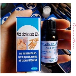 Loại bỏ mụn cóc, mụn cơm, mắt cá chân, mụn thịt, nốt chai sần Viện Da Liễu - Acid Trichloracetic 80%