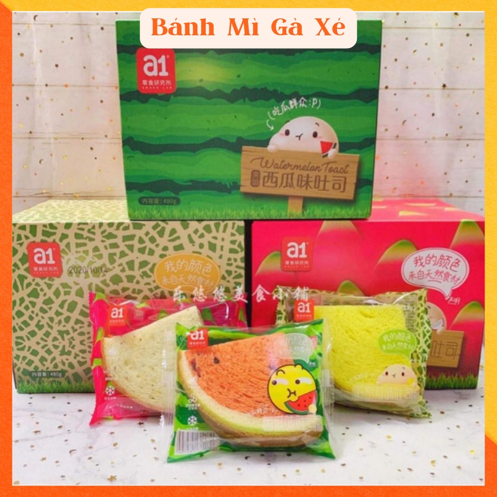 Bánh mỳ dưa dấu 🍉 dưa gang 🍈 nhân kem sữa chua 🍞 Sanwich dưa hấu, lớp vỏ mềm kết hợp nhân sữa bên trong ngon hết sảy