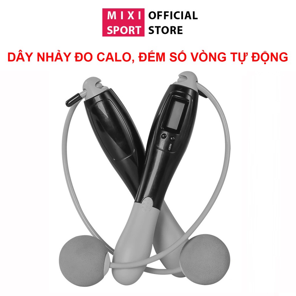 Dây Nhảy Không Dây Đếm Số Vòng Tự Động, Đo Calo, Quãng Đường Tại Nhà