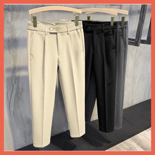 Quần âu nam cao cấp baggy cạp chun công sở Hàn Quốc ống suông, quần baggy nam ống rộng dáng âu phong cách ulzzang- QA001