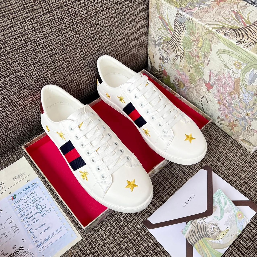 Giầy thể thao nam nữ GUCCI rắn đính đá