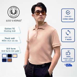 Áo thun polo Galvin cổ bẻ bo dệt kim chất cotton cá sấu co giãn PLGV12B