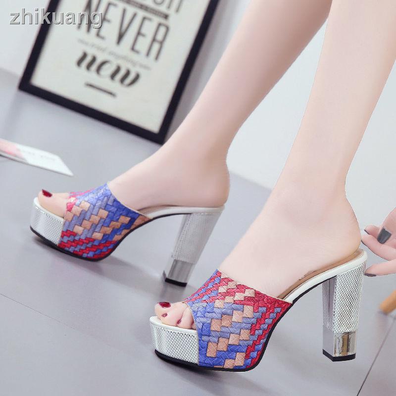 Xăng đan Cao Gót Hở Ngón Bằng Da Thời Trang Dành Cho Nữ