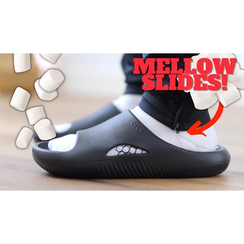 (Mới) Đôi dép êm nhất thế giới Crocs Mellow Slide hàng có lỗi như trên hìnp