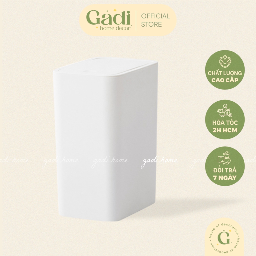Thùng Đựng Rác Cao Cấp 1 Chạm Gadi Home – Thùng Rác Trang Trí Trong Nhà | TOWERBIN