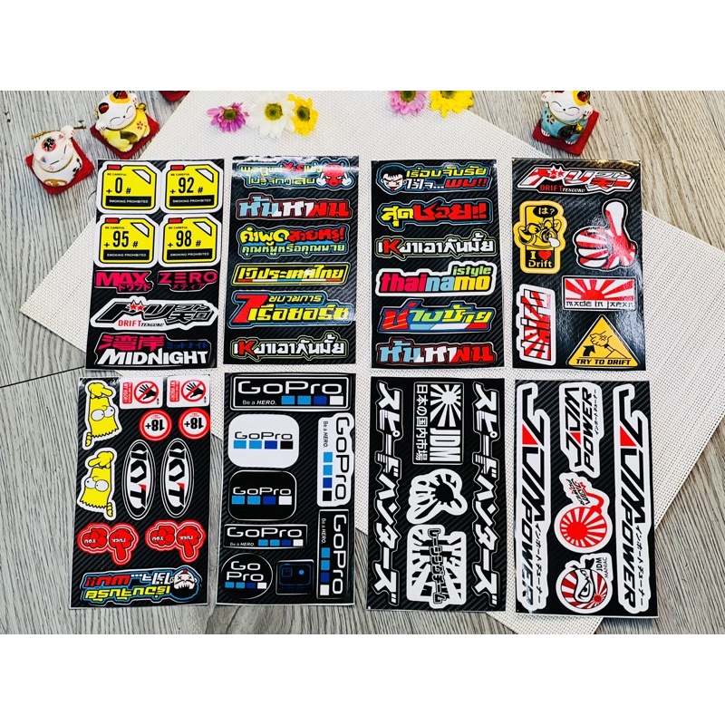 Tem Decal Logo Sticker Xe In Theo Xét Với Chất Liệu Chống Thống Nước, Dán nón bảo hiểm, Vali,Laptop v.v