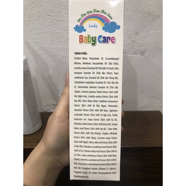 Sữa Tắm Dầu Tràm thảo dược Baby Care bảo vệ làn da bé giúp giữ ấm cơ thể hết rôm sảy mẩn ngứa diệt khuẩn chính hãng 150
