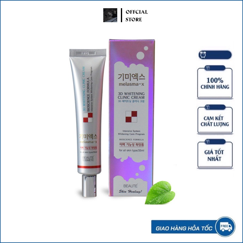 Kem Dưỡng Trắng Da Ngừa Nám Tàn Nhang Melasma-x 3D Whitening Clinic