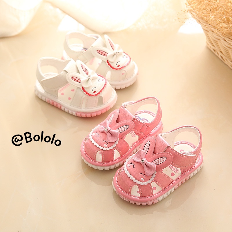 Bololo Xăng đan Công Chúa Đế Mềm Thêu Họa Tiết Xinh Xắn Cho Bé Gái 0-2 Tuổi