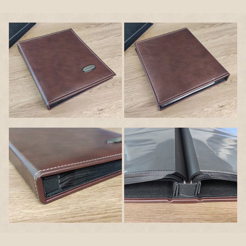 Album ảnh 10x15, 13x18,15x20 bìa da nâu - Đựng 160 ảnh - Mẫu bìa da Cao cấp tại In Ảnh Gia An - Ship Hỏa Tốc