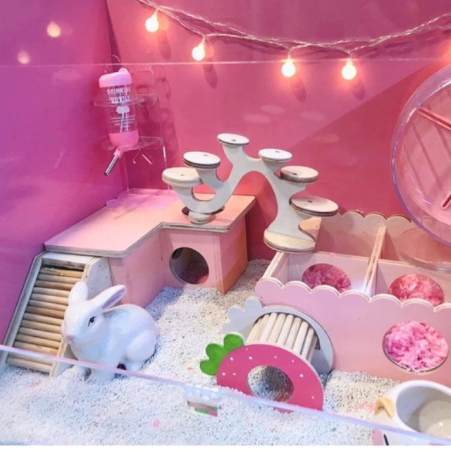 Hầm  trú chữ L cho hamster bản 9li