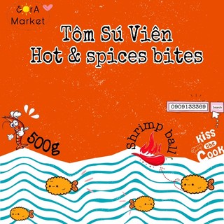 TÔM SÚ VIÊN CAY  (nhân nõn thịt tôm sú, vị hơi cay)