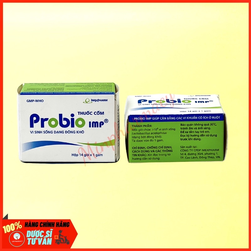Probio IMP Imexpharm Men vi sinh hỗ trợ tiêu hoá (14 gói x 1g) - Minpharmacy
