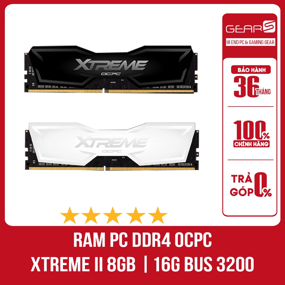 Ram DDR4 OCPC XTREME II 8G | 16GB Bus 3200 - Bảo hành chính hãng 36 Tháng lỗi 1 đổi 1