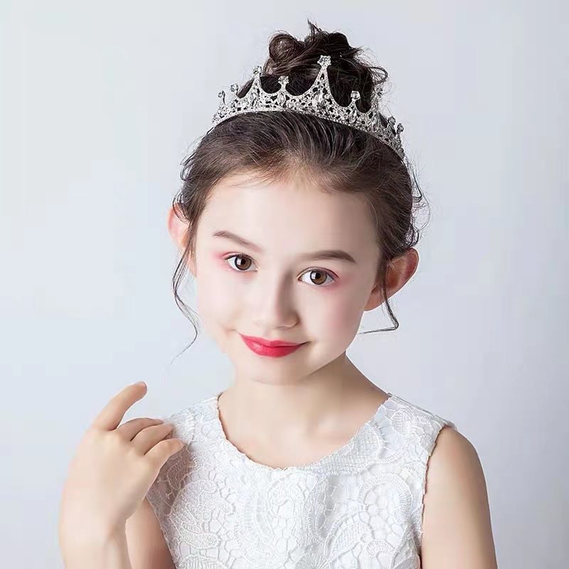 Vương miện công chúa cho bé gái đính đá lấp lánh xinh xắn dễ thương