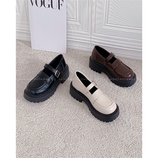 Giày lười Oxford nữ đế cao 5CM