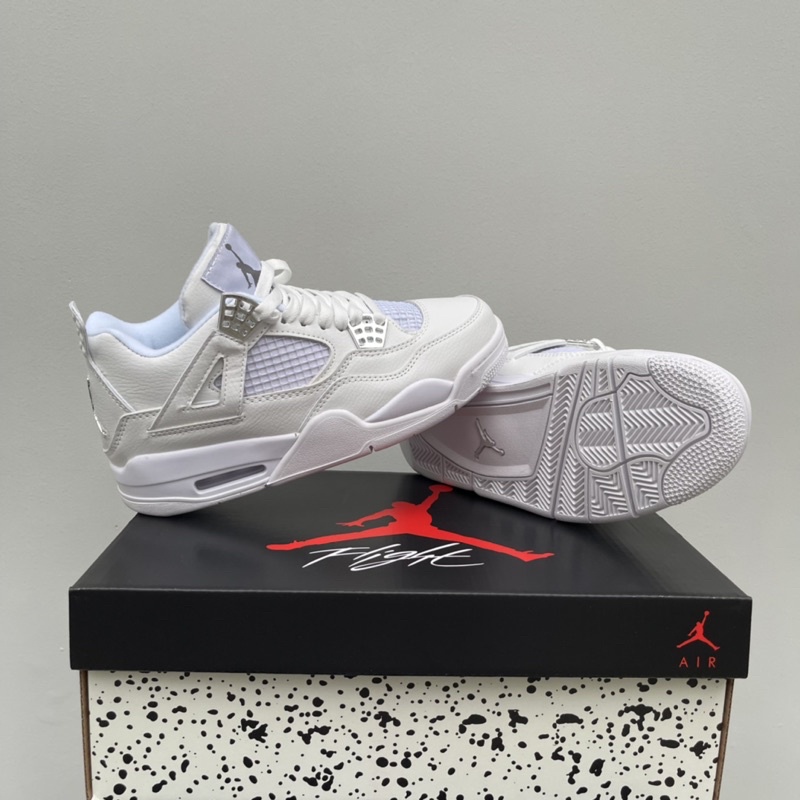 Jd4 trắng all white, jd4 trắng full da nhăn ảnh thật shop tự chụp