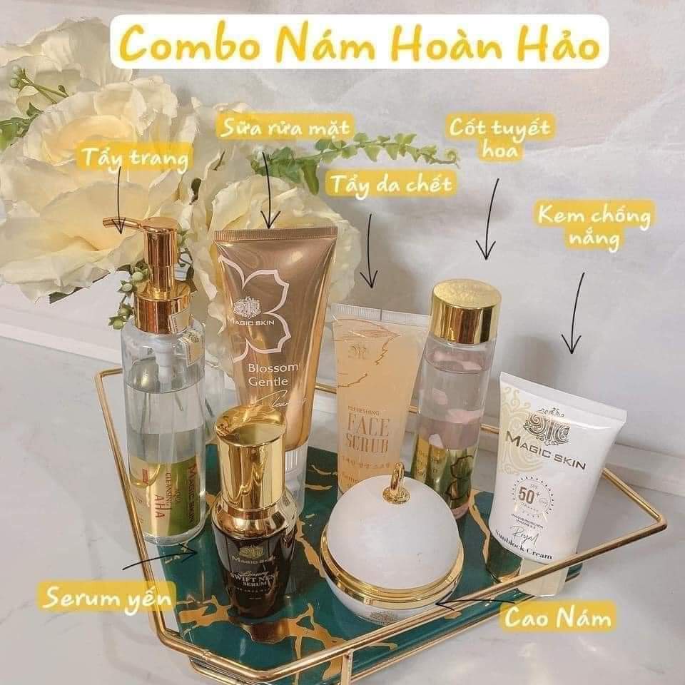 Bộ mỹ phẩm Magic Skin NGỪA NÁM HOÀN HẢO chính hãng - Kem ngừa nám tàn nhang Magic skin