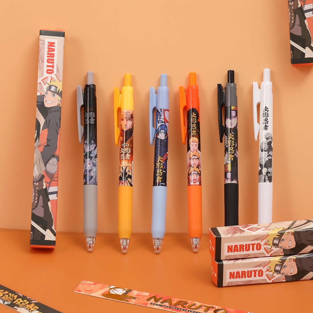 Bút Naruto Mực gel đen chống thấm cao cấp , Bút Anime Mực gel đen chống thấm cao cấp